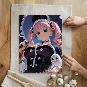 Glass Cutting Board 8x11 Anime Perona Serving Tray Anti-Bacterial One Piece - Picture 1 of 2