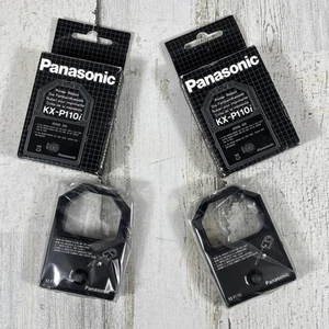 Ruban d'imprimante en nylon noir Panasonic KX-P110i scellé d'origine OEM - QUANTITÉ 2 - Photo 1/7