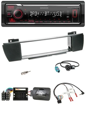 Kenwood Lenkrad Bluetooth USB DAB Autoradio für BMW X3 E83 2004-2010 mittig - Bild 1 von 4