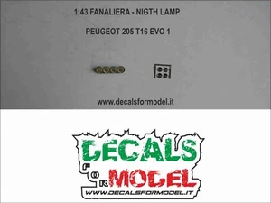 1:43 FANALIERA NIGHT LAMP PEUGEOT 205 T16 EVO 1 - Foto 1 di 1