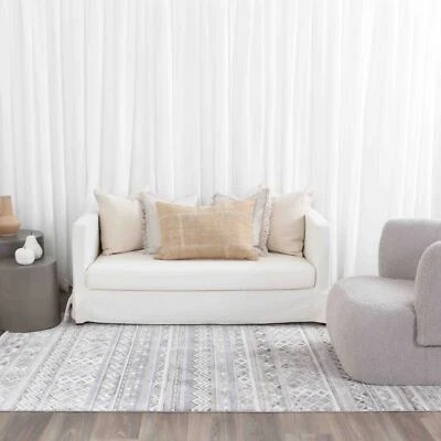 Boston Neutral Moroccan Geometric Traditional Floor Rug - 7 Sizes - image 1 of 4