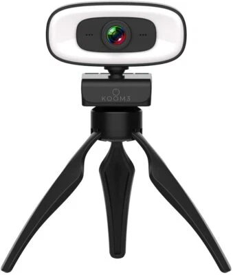 KOOM3 4K WEBCAM FULL HD Ring Light with built in Microphone/Tripod-WATCH VIDEO - Image 1 of 4