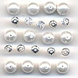 WEDDING BLISS Czech Glass Pearl BEADS White Scrapbooking Card Making Stamping  - Picture 1 of 1