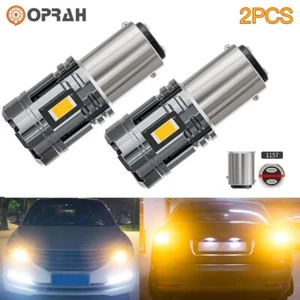 2 X 1157 Luces LED Coche Ámbar Naranja BAY15D P21/5W Indicador Señal de Giro Bombillas - Imagen 1 de 12