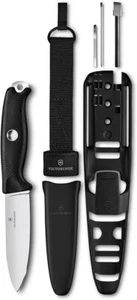 VICTORINOX Venture Pro Black Swiss Army Fixed Blade Knife Multi Tool - Picture 1 of 1