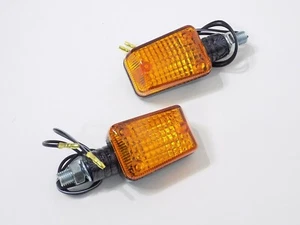 Mini Blinker Honda Suzuki Kawasaki Yamaha Motorrad e-geprüft, carbon look, kurz - Bild 1 von 6