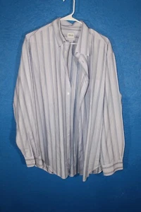 ARMANI COLLEZIONI XL blue Striped Long Sleeve Dress Shirt - Picture 1 of 9