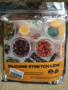 16 Pieces 2.6 Inch Silicone Stretch Lids Reusable Expandable Durable Silicone  - Picture 1 of 7