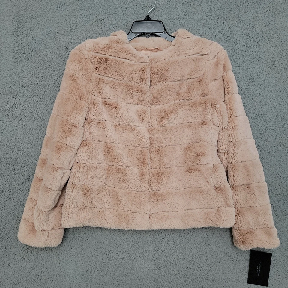 Chaqueta Marc New York Mujer Talla M Beige Imitación Piel NUEVA Forrada Gancho Cierre Diseño Foto 1 de 4
