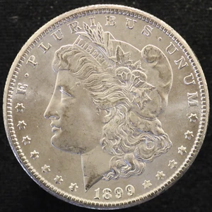 1899 O Morgan Dollar UNCIRCULATED 90% Silver $1 US Coin (US973) - Picture 1 of 2