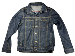Chaqueta de Jean OshKosh B'Gosh Talla 12 Denim Azul Oscuro Estilo Algodón con Broches de Presión - Imagen 1 de 8