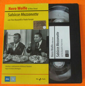 VHS film NERO WOLFE SALSICCE MEZZANOTTE Tino Buazzelli Paolo Ferrari(F186)no dvd