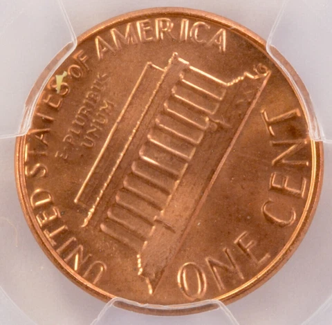 1983 1c Lincoln Cent 45 Degree Rotated Dies CCW PCGS MS65 Red Cover