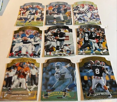 1996 Score Board Pro Line DC3 Football Complete 1-100 All Die-Cut Set Silvr/Gold - Image 1 of 2