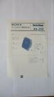 SONY XS-202 Car Stereo Speakers 1979 Original Service Manual