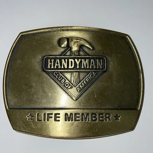 Gürtelschnalle Handyman Club of America Life Member Vintage - Bild 1 von 5