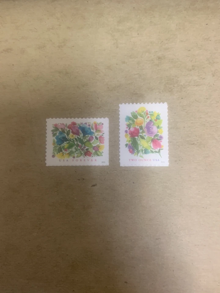 US Postage #5849-5850  Celebration & Wedding Blooms Forever Stamps MNH Free Ship - Image 1 of 1