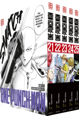 One-Punch Man Bd 21-25 im Sammelschuber, kompl, KAZE/Crunchyroll, Manga, dt, NEU