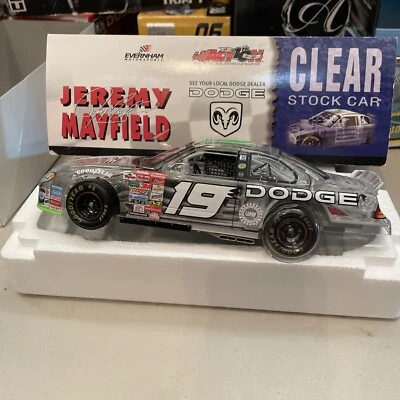 nascar diecast 1 24 # 19 2002 Jeremy Mayfield Clear Stock Car Dodge - Image 1 of 4