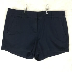 J. Crew Womens Shorts 3.5" Classic Chino Navy Blue Summer Casual Coastal 2 - Picture 1 of 11