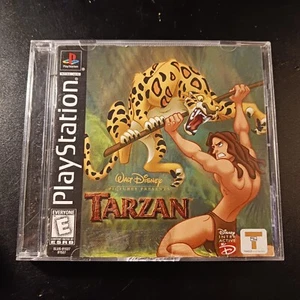 Disney's Tarzan - Playstation 1 (Black Label, CIB w/ Manual) - Picture 1 of 5