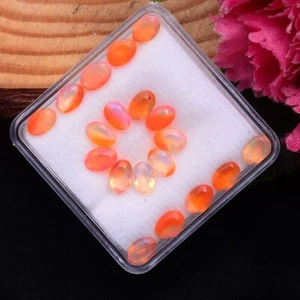 19 Pcs Natural Ethiopian Opal Oval Faceted Cut 6mm*4mm Gemstones Wholesale Lot - Picture 1 of 5