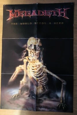 Megadeth The World Needs A Hero Original 2001 Poster - Image 1 of 2