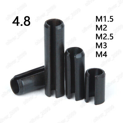 Black 4.8 Steel Spring Type Straight Pins Slotted M1.5 M2 M2.5 M3 M4 • 101.20$
