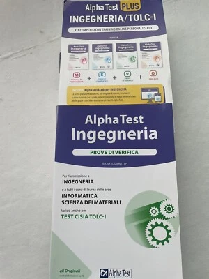 Alpha Test Ingegneria (13a Edizione) Kit Completo, Esame Tolc-I - Immagine 1 di 3
