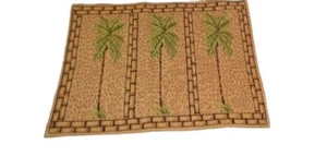 Palm Tree Wall Hangings Tapestry 3 Panels Interior Decor 26x35 - Picture 1 of 10