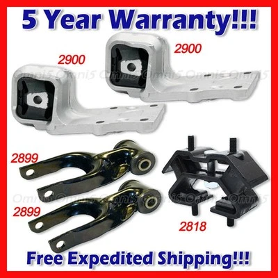 L738 Para 97-04 Oldsmobile Silhouette 3.4L Juego de Soporte, Par y Montaje Trans 5 piezas Foto 1 de 4