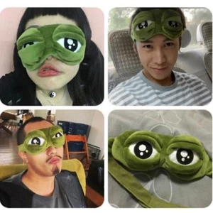 Pepe der Frosch trauriger Frosch 3D Augenmaske Abdeckung Schlafruhe Schlaf Anime lustig - Bild 1 von 5
