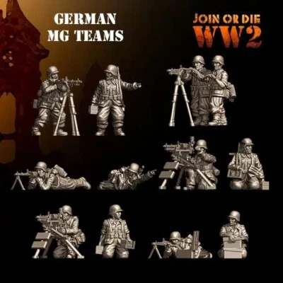 JOIN OR DIE 28mm WW2 German MMG - LMG - Bolt Action Compatible - World War 2 - Heer & SS
