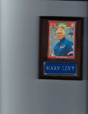 MARV LEVY PLAQUE BUFFALO BILLS FOOTBALL NFL   C Cover
