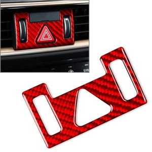 Botón Mergency Luz Marco Trim Para Kia K3 Forte 2019-2021 Carbon Fiber Red - Imagen 1 de 7