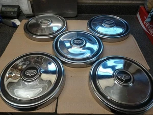 Wheel Center Caps Group--Vintage 1972–77 Ford/Mercury 10 1/2" Dog Dish Hubcaps - Picture 1 of 12