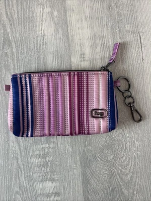 Lug Metro XL Bolsa Púrpura Azul Marino Rayas NUEVO SIN ETIQUETAS RFID Acolchado Llavero Estuche para Tarjetas Foto 1 de 4
