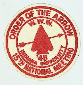 1948 OA National Conference Authentic Felt 1st NOAC Patch MINT - Picture 1 of 3