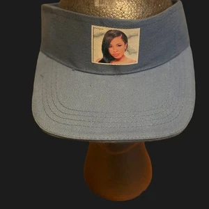 Vintage Blue Visor Cap with Aaliyah Portrait - Picture 1 of 6