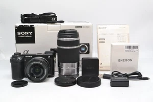 MINT SONY Alpha NEX 6 Black 16.1MP Digital Camera Shutter count: 1245 2 Lenses - Picture 1 of 20