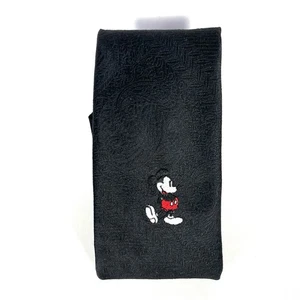 Vintage Disney Mickey Mouse By Cervantes Classic Black Tie MADE IN USA - Picture 1 of 5