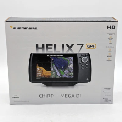 Humminbird HELIX 7 Chirp Mega DI GPS G4 Fishfinder w/ Transducer | 411610-1 - Image 1 of 4