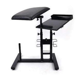 Portable Adjustable Height Oversized Arm Rest Stand Tattoo Stand with Workbench - Picture 1 of 4