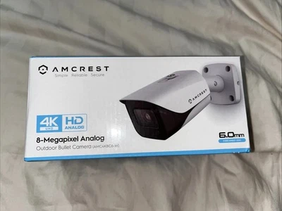 Amcrest 4K UltraHD IP POE Outdoor Security Camera NightVision 8 Mega Pixel - Image 1 of 4