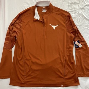 Texas Longhorns NWT Mens XL Fanatics 1/4 Zip Pullover NEW $50 - Picture 1 of 10