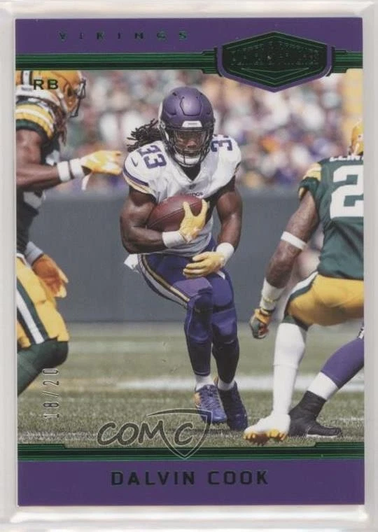 2018 Panini Plates & Patches Green /20 Dalvin Cook #115 - Image 1 of 2
