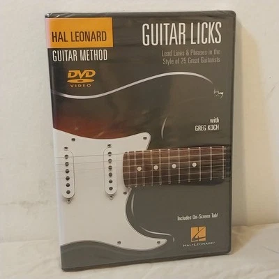 Hal Leonard Guitar Method Guitar Licks:Lead Lines & Phrases  W/Greg Koch DVD - Image 1 of 3
