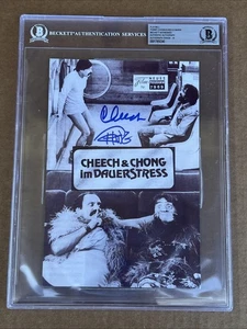 CHEECH & CHONG'S Original Movie Program Signed With Beckett Witnessed 10 Auto - Picture 1 of 5