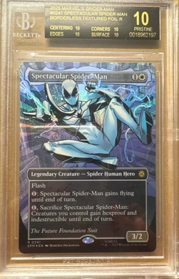 BGS 10 BLACK LABEL Magic the Gathering Spectacular Spider-Man Textured Foil 0241 - Image 1 of 2