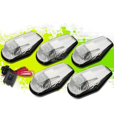ХРОМИРОВАННЫЙ КОРПУС БЕЛЫЙ СВЕТОДИОД + ПЕРЕКЛЮЧАТЕЛЬ КРЫШИ ХОДОВЫЕ ОГНИ НАБОР ДЛЯ 80-96 F-SERIES ПИКАП - Изображение 1 из 4